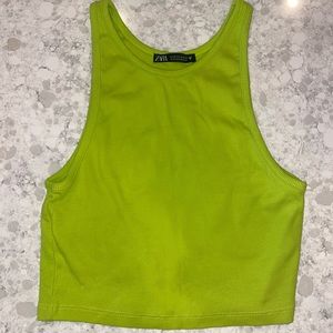 Like green Zara crop top